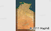 Satellite Map of Unincorporated NT, darken