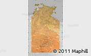 Satellite Map of Unincorporated NT, lighten, desaturated