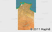 Satellite Map of Unincorporated NT, single color outside