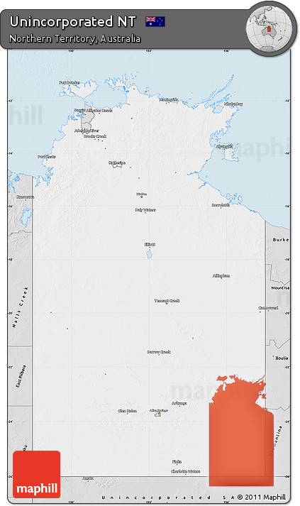 Silver Style Map of Unincorporated NT
