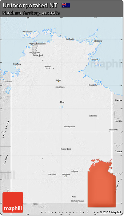 Silver Style Map of Unincorporated NT