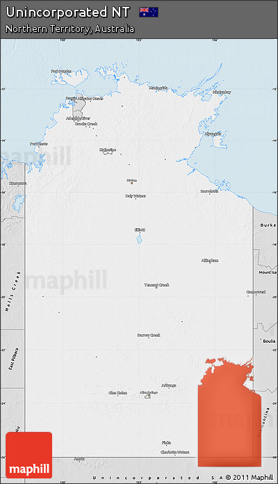 Silver Style Map of Unincorporated NT