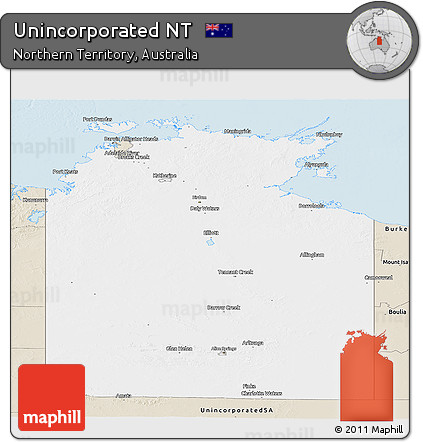 Classic Style Panoramic Map of Unincorporated NT