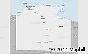 Gray Panoramic Map of Unincorporated NT