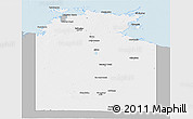 Gray Panoramic Map of Unincorporated NT, single color outside