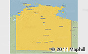 Savanna Style Panoramic Map of Unincorporated NT