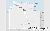 Silver Style Panoramic Map of Unincorporated NT