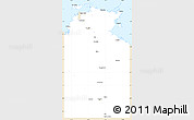 Classic Style Simple Map of Unincorporated NT, single color outside
