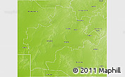 Physical 3D Map of Barcoo
