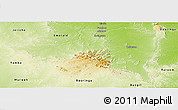 Physical Panoramic Map of Bauhinia