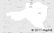 Silver Style Simple Map of Bauhinia