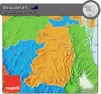 Map Of Beaudesert Qld Free Political Map Of Beaudesert