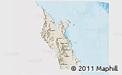 Shaded Relief 3D Map of Cairns, single color outside