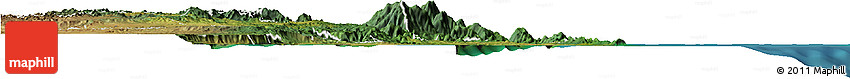 Satellite Horizon Map of Cairns