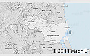Silver Style 3D Map of Caloundra