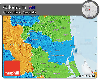 Political Map of Caloundra