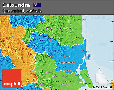 Political Map of Caloundra