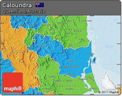 Political Map of Caloundra
