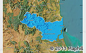 Political Map of Caloundra, satellite outside