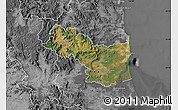 Satellite Map of Caloundra, desaturated
