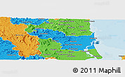 Political Panoramic Map of Caloundra