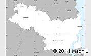 Gray Simple Map of Caloundra