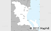 Gray Simple Map of Cardwell
