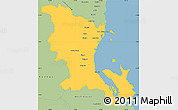 Savanna Style Simple Map of Cardwell