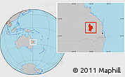 Gray Location Map of Chinchilla
