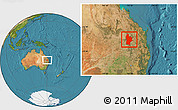 Satellite Location Map of Chinchilla