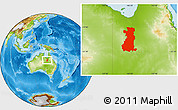 Physical Location Map of Cloncurry