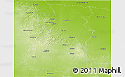Physical Panoramic Map of Cloncurry