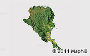 Satellite 3D Map of Douglas, cropped outside