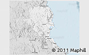 Silver Style 3D Map of Douglas