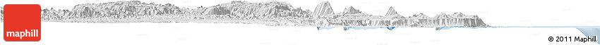 Silver Style Horizon Map of Douglas