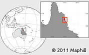 Blank Location Map of Douglas, highlighted country, highlighted parent region