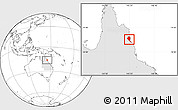 Blank Location Map of Douglas, highlighted parent region