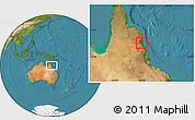 Satellite Location Map of Douglas