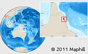 Shaded Relief Location Map of Douglas