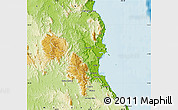 Physical Map of Douglas