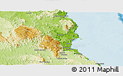 Physical Panoramic Map of Douglas