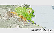 Physical Panoramic Map of Douglas, semi-desaturated