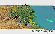 Satellite Panoramic Map of Douglas