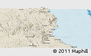 Shaded Relief Panoramic Map of Douglas