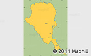 Savanna Style Simple Map of Douglas, cropped outside