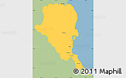 Savanna Style Simple Map of Douglas, single color outside