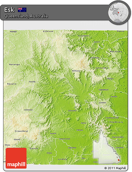 Physical 3D Map of Esk