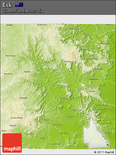 Physical 3D Map of Esk