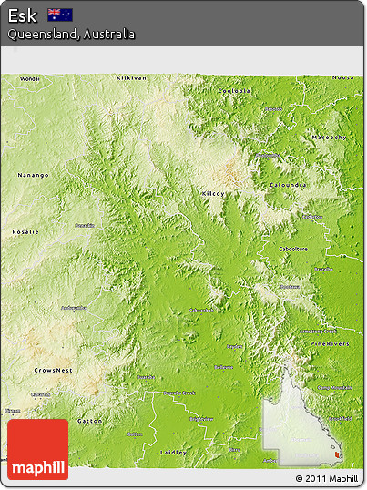 Physical 3D Map of Esk