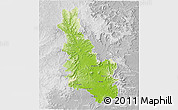 Physical 3D Map of Esk, lighten, desaturated